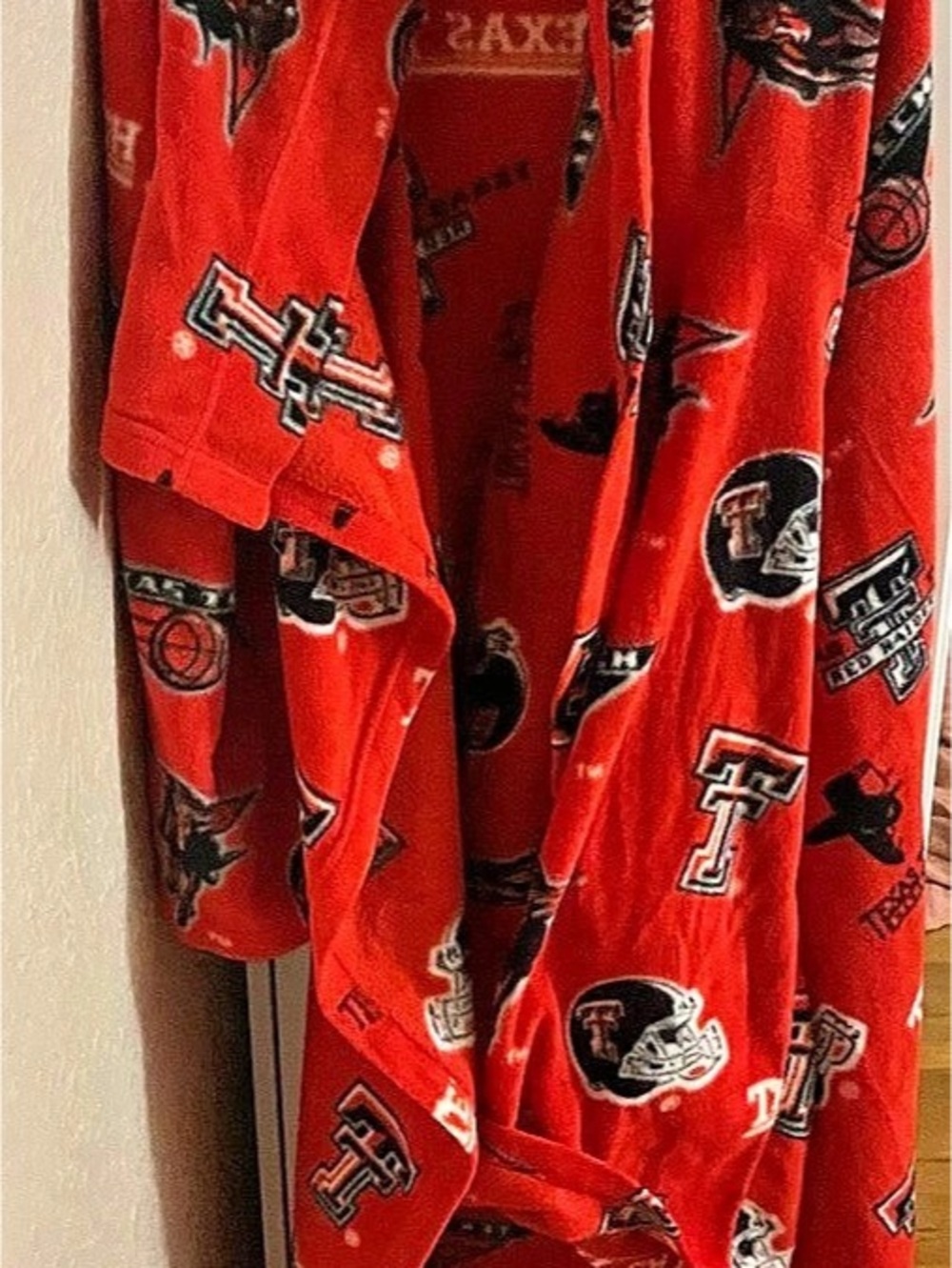 NCAA Texas Tech Red Raiders All-Over Print Fleece snuggie